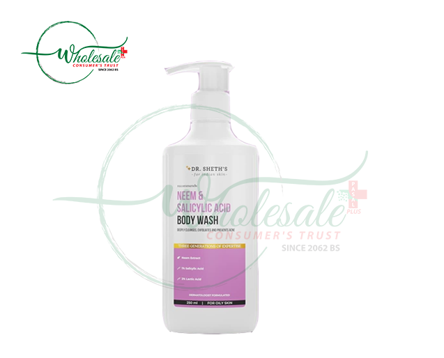 DR. SHETHS NEEM & SALICYLIC ACID BODY WASH 250ML