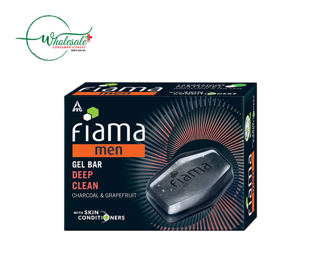 FIAMA MEN GEL BAR DEEP CHARCOAL & GRAPE FRUIT 125G
