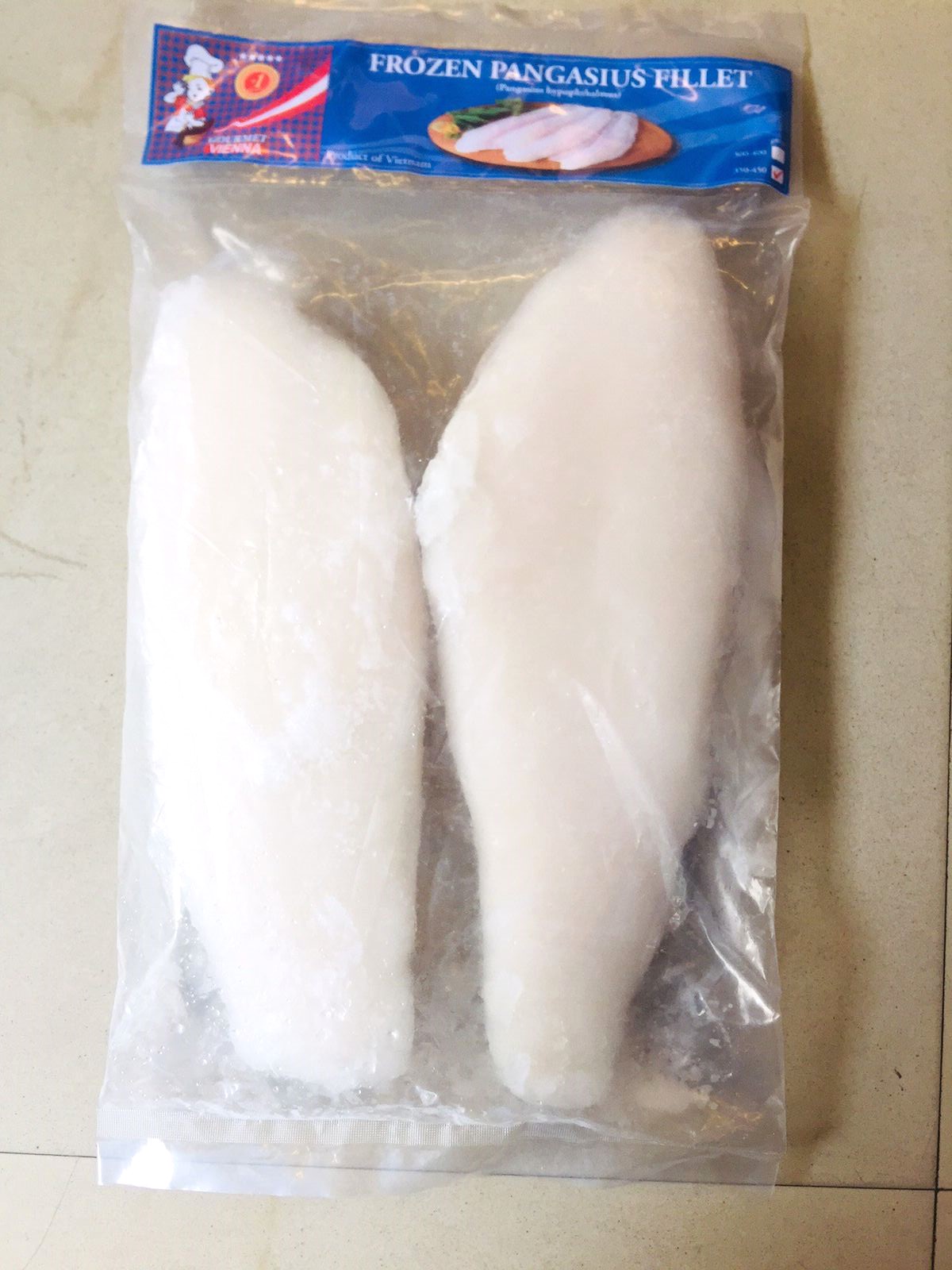 FROZEN PANGASIUS FILLET 1KG (GOURMET VENNA)
