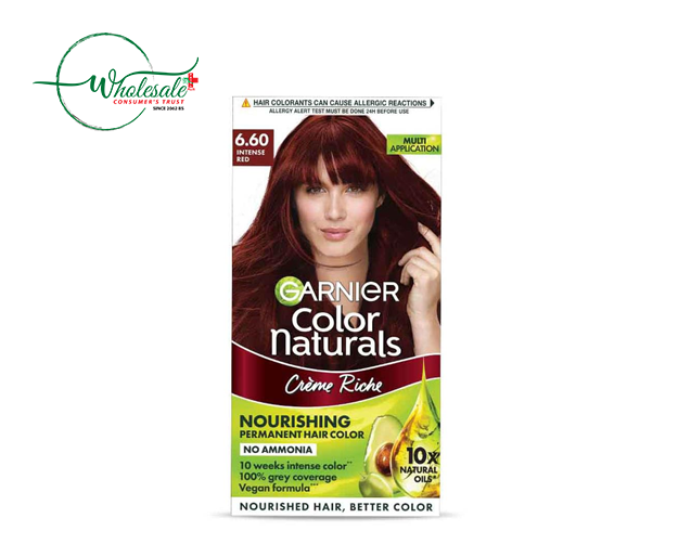 GARNIER COLOR NATURALS  6.60 INTENSE RED  70ML+60G