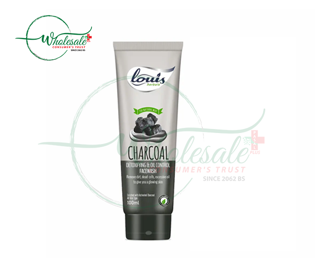 LOUIS HERBALS CHARCOAL FACE WASH 100ML