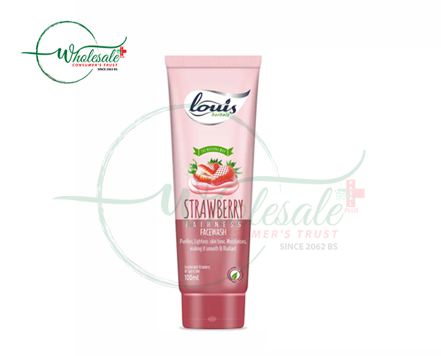 LOUIS HERBALS STRAWBERRY FACE WASH 100ML