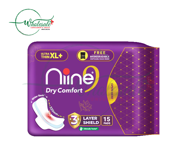 NINE DRY COMFORT 320MM 15PADS XL+
