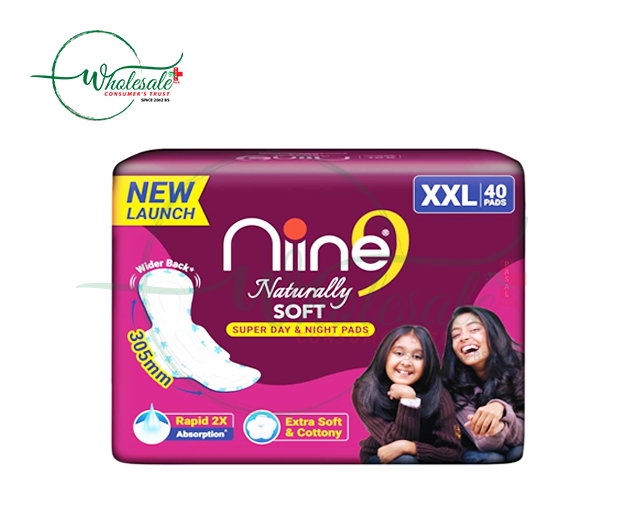NINE NATURALLY SOFT 275MM 40PADS XL