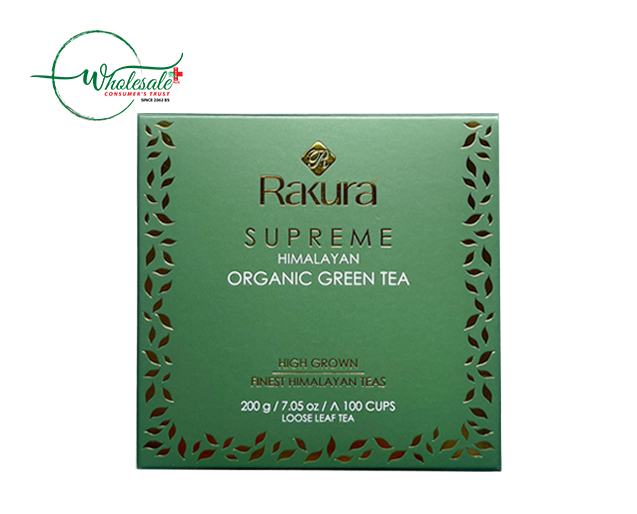 RAKURA SUPREME HIMALAYA ORGANIC TEA 200GM