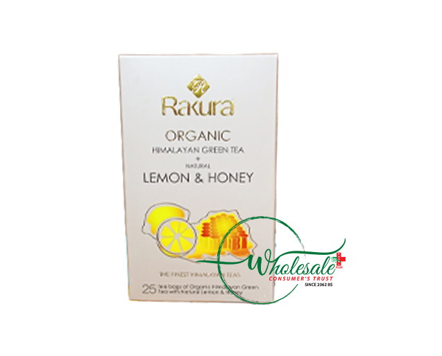 Rakura Lemon & Honey Green Tea 25 Tea Bags
