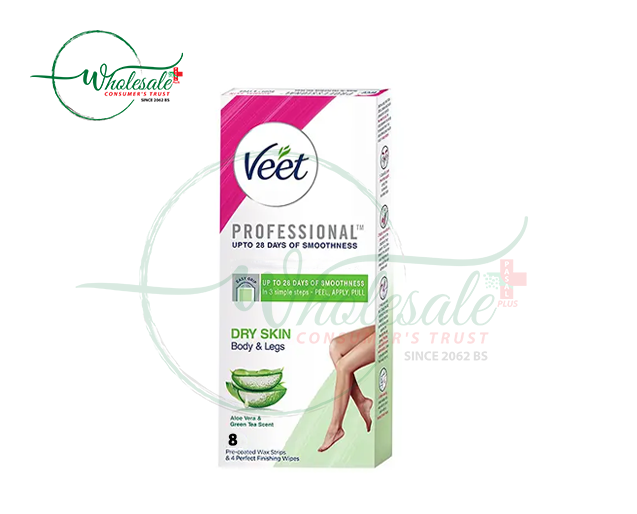 VEET PROFESSIONAL 8 PRE-COATED WAX STRIPS 
